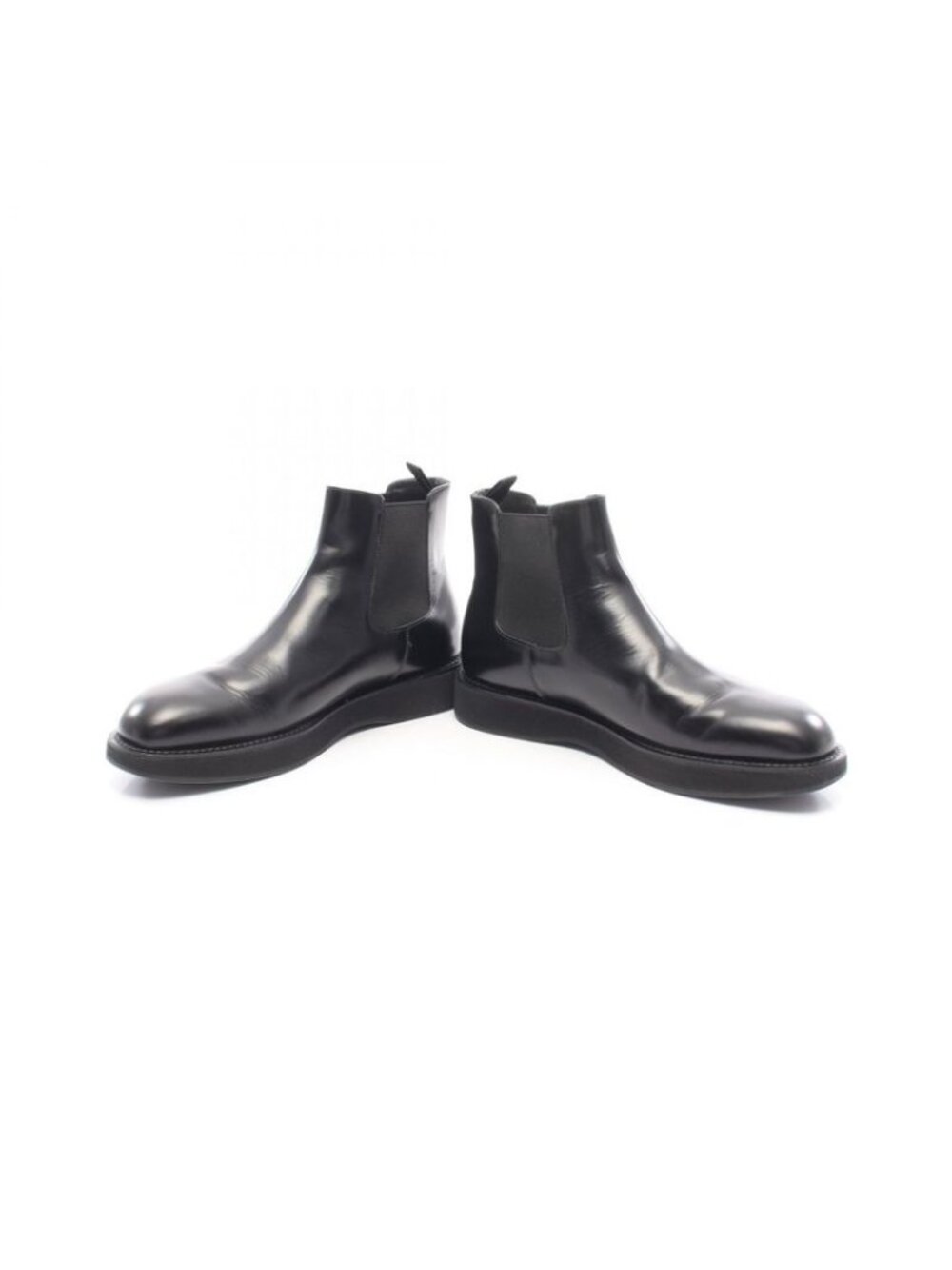 Prada Brushed Leather Chelsea Boots - Picture 3 of 9